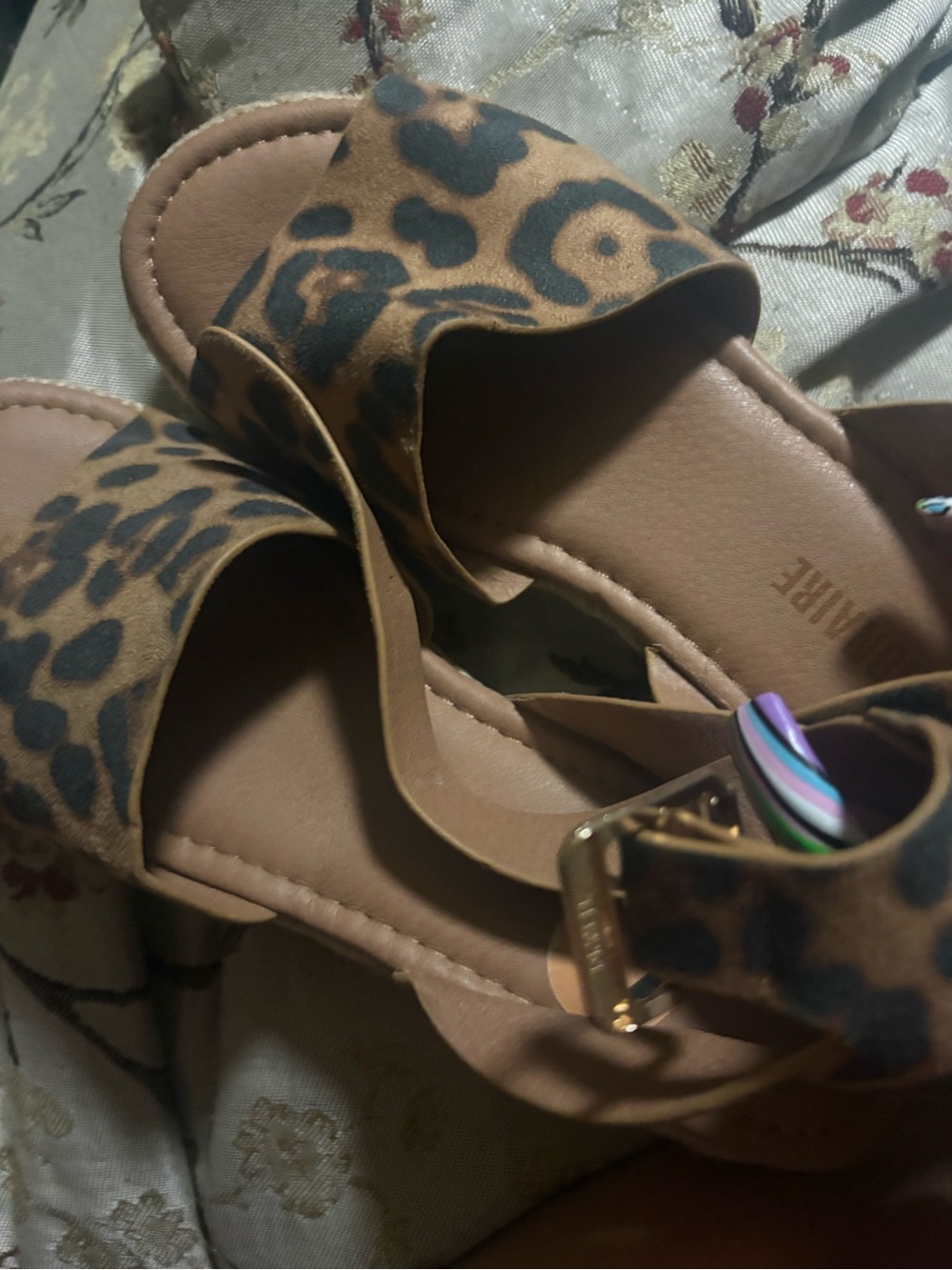 Leopard Print Espadrille Platform Sandals - Women - Picture 3 of 3